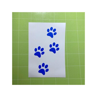 4 Dog Paw Prints Vinyl Decal Sticker - image4
